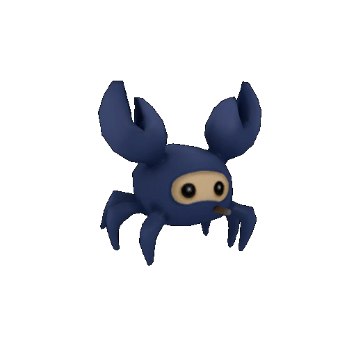 blu spycrab plush