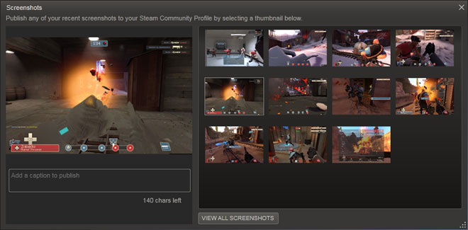 Informations - Steam Screenshots Feature Now in Beta