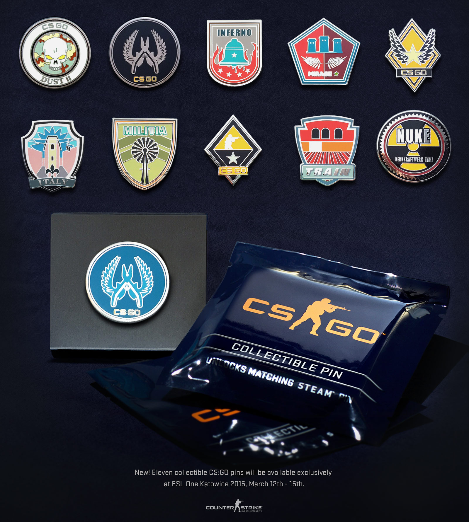 genuine train pin counter strike global offensive genuine high grade