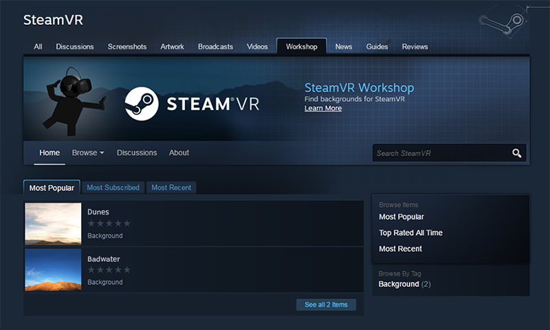 multiple display vr desktop steam