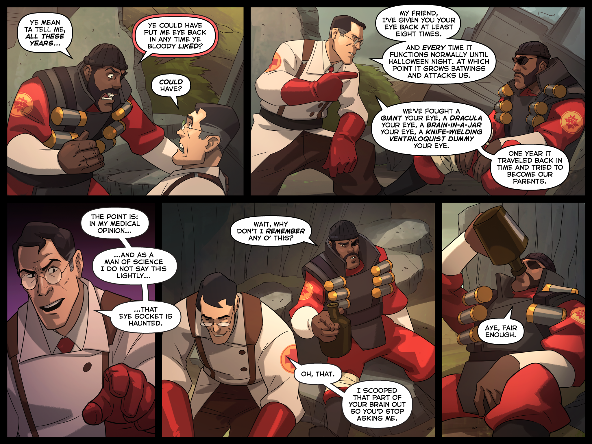 Remember that TF2 comic they said they were gonna publish at regular interv...